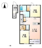 カーサ ドマーニ Ⅱの間取り画像
