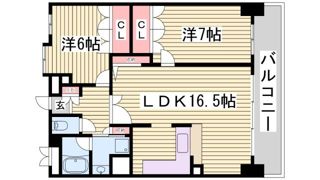 リーガル神戸下山手の間取り画像