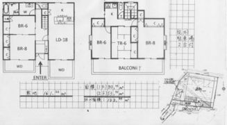 駐車場二台付きー葉山木古庭住宅の間取り画像