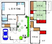 南余部戸建の間取り画像