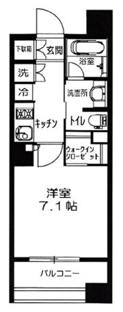 クオリアY’z恵比寿の間取り画像