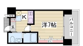 WOB六甲道の間取り画像