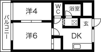 コーポKAWAHARAの間取り画像