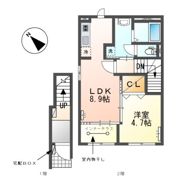 仮）江南市野白町 新築アパートの間取り画像