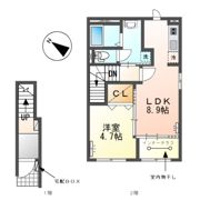 仮）江南市野白町 新築アパートの間取り画像