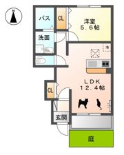 セントフィールド天神の間取り画像