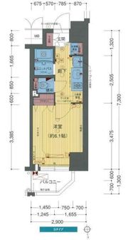 プレサンス中之島公園グラシアの間取り画像