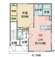 イースト アウルBの間取り画像