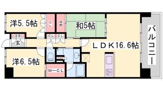 ワコーレシティ神戸三宮の間取り画像