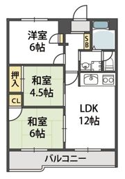 カルム東豊中の間取り画像