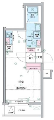 GENOVIA桜上水skygardenの間取り画像