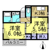 ベルハイツMの間取り画像