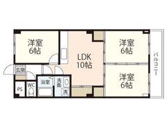 ふじたニューグランドマンションの間取り画像