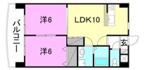 プレザント来住の間取り画像