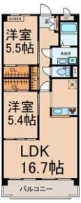 メゾンプチシャトー出口 A館の間取り画像