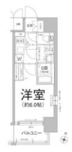 エスリード大阪ザ・ルクスの間取り画像