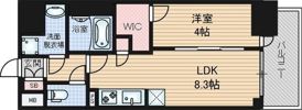 プレサンス ロジェ 車道駅前SOUTHの間取り画像