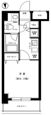 パレステュディオ御茶ノ水駿河台参番館の間取り画像