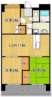 サンシティ駅南の間取り画像