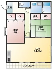 キャステール三友の間取り画像