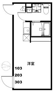ウィズ小菅の間取り画像