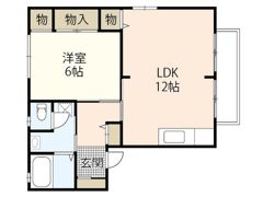 フローラル東岡山Cの間取り画像