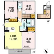 リバーヴュー伊集院の間取り画像