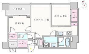 グランスイート麻布台ヒルトップタワーの間取り画像