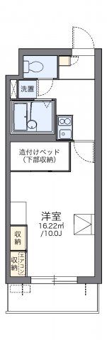 レオパレスパルコートFの間取り画像