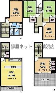 篠原台ビューハイツの間取り画像