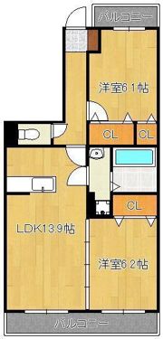 エコライフ中川の間取り画像