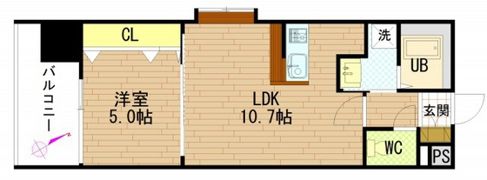 グラビスコート白島の間取り画像