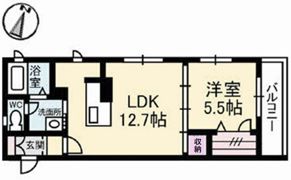 フローラ古江西の間取り画像