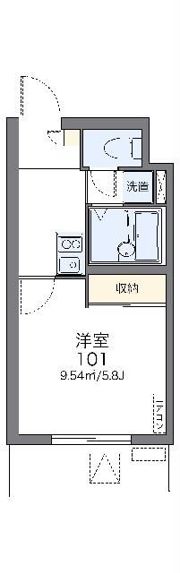 レオパレスオゥルの間取り画像