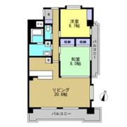 ハイヒルズクマノの間取り画像