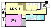 カサグランデ市坪の間取り画像