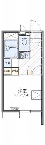 レオパレスロフテージミドリの間取り画像
