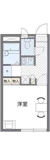 レオパレス比治山ヒルズの間取り画像
