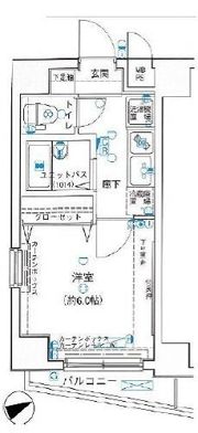 ヴェルト池袋ウエストフォートの間取り画像