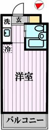 スカイコート後楽園第3の間取り画像