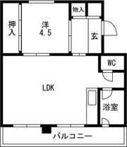 パークヒルズ真々地Ⅰの間取り画像
