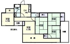 高橋貸家の間取り画像