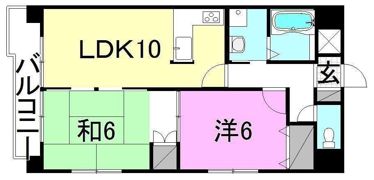 ロイヤルアネックス喜与町の間取り画像