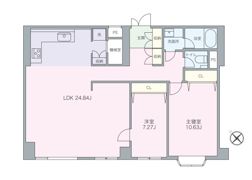 高輪ホームズの間取り画像