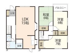 アブニールKの間取り画像