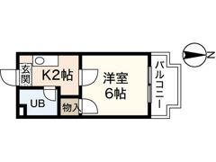 ホワイトパレス長束の間取り画像