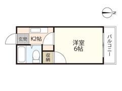 ホワイトパレス長束の間取り画像