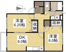 コーポラス板野Bの間取り画像