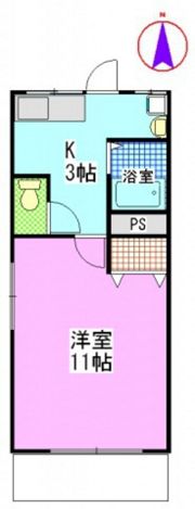 山陽コーポの間取り画像