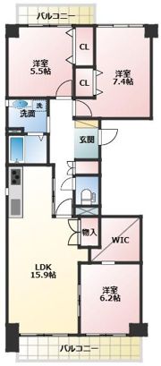 ニューシティ東戸塚南の街壱号館の間取り画像